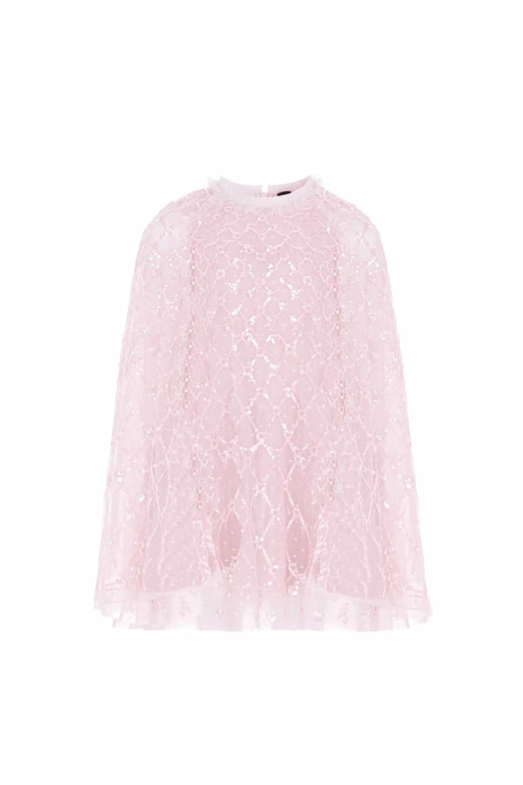 Heart Lattice Cape Kids Dress
