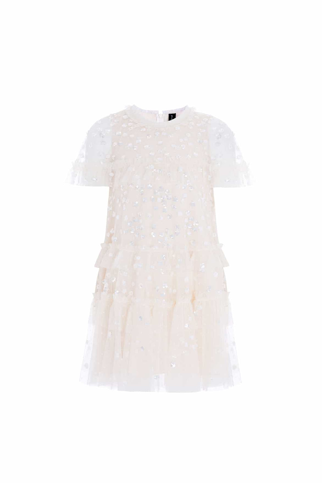 Leila Dot Tiered Cape Kids Dress