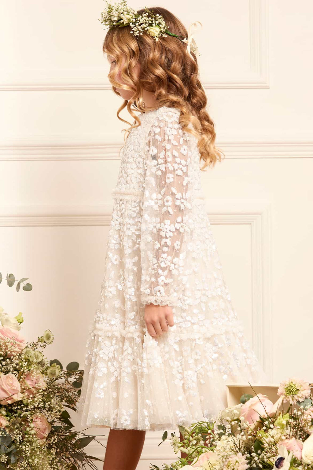 Maeva Long Sleeve Kids Dress