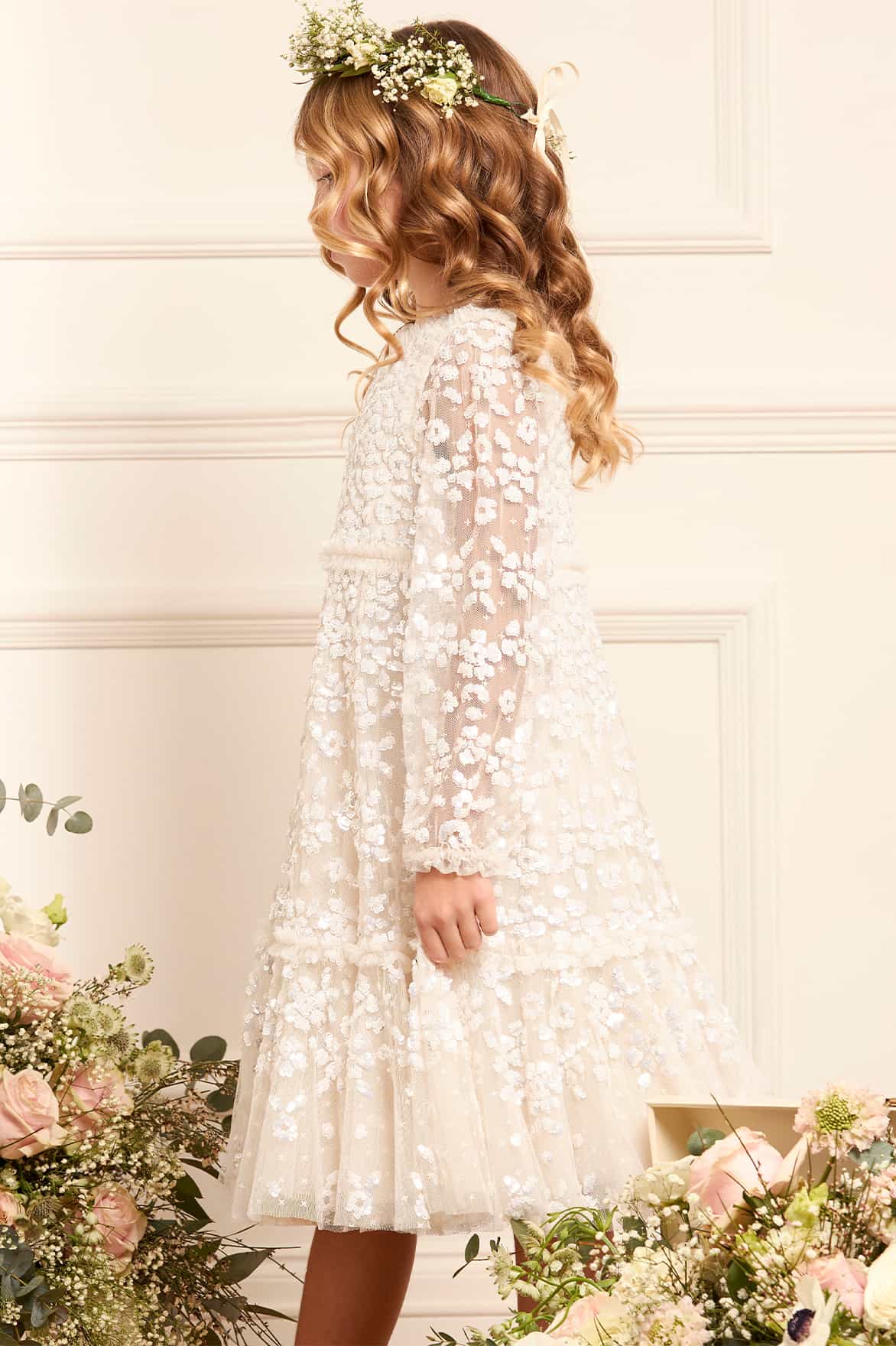 Maeva Long Sleeve Kids Dress