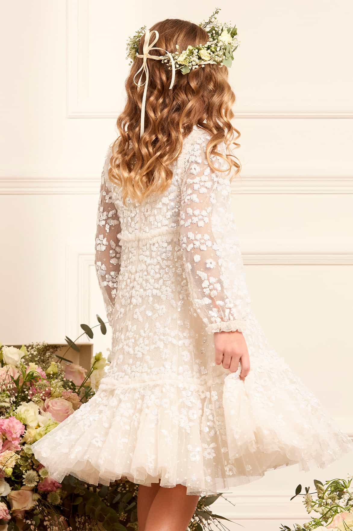 Maeva Long Sleeve Kids Dress